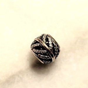 Pandora Feather Charm CZ SS